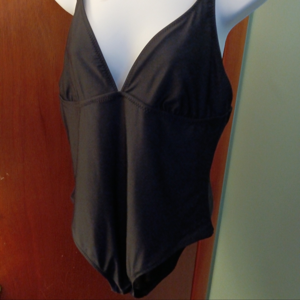 Women's one piece swimsuit.